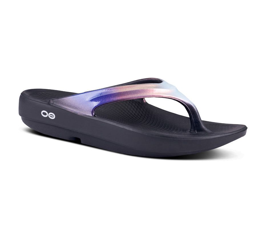 Oofos Women's Oolala Luxe - Flip Flops Blue / Purple ( HJGTQ-3178 )